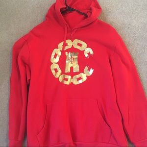 Red crooks and castles hoodie